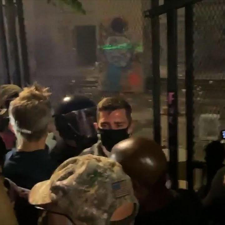 Federal agents tear gas Portland Mayor